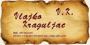 Vlajko Kraguljac vizit kartica